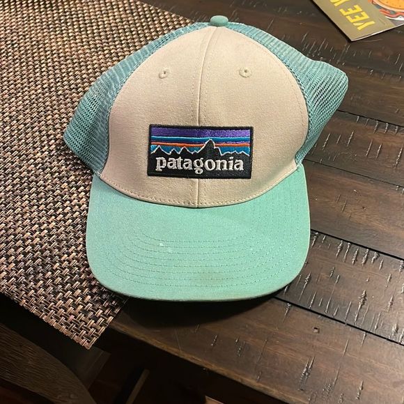 Patagonia Light Blue Snap Back Hat - Picture 1 of 3